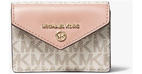 vanilla soft pink michael kors wallet